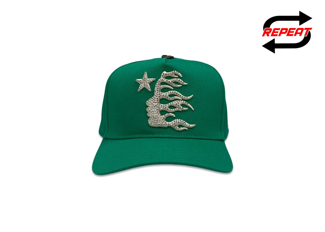 Hellstar 'Rhinestone' Snapback (Green)