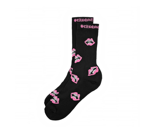 CHROME HEARTS ソックス S Chrome Hearts Matty Boy 'Chomper' Socks (Black/Pink) | Repeat