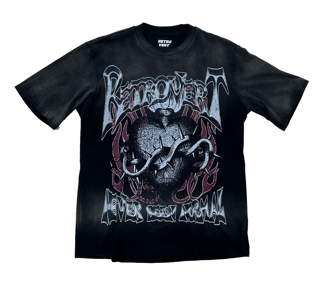 Retrovert 'Heart Thorne' Tee (Black)