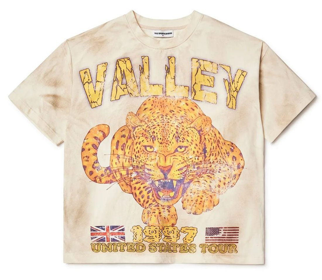 Vale 'Tour Cheetah' Tee (Beige)