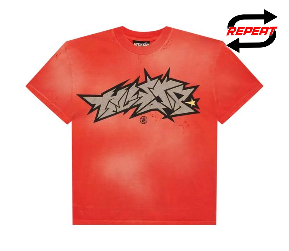 Hellstar 'Crackle' Tee (Red)