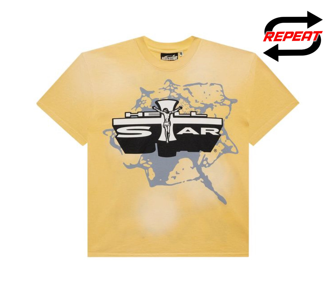 Hellstar 'Jesus Emblem' Tee (Yellow)