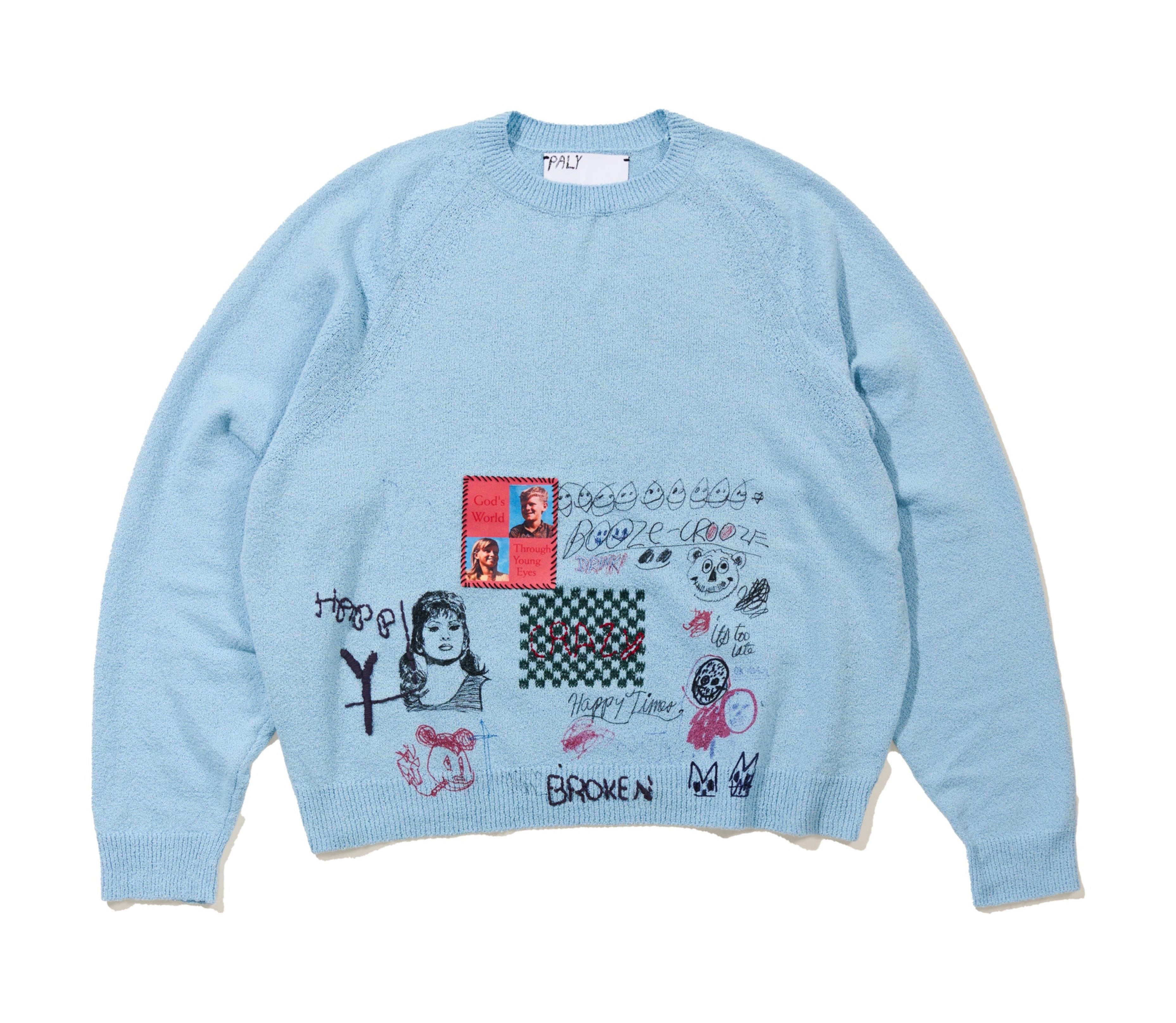 Paly Hollywood ‘Booze Crooze’ Knit Sweater (Blue)