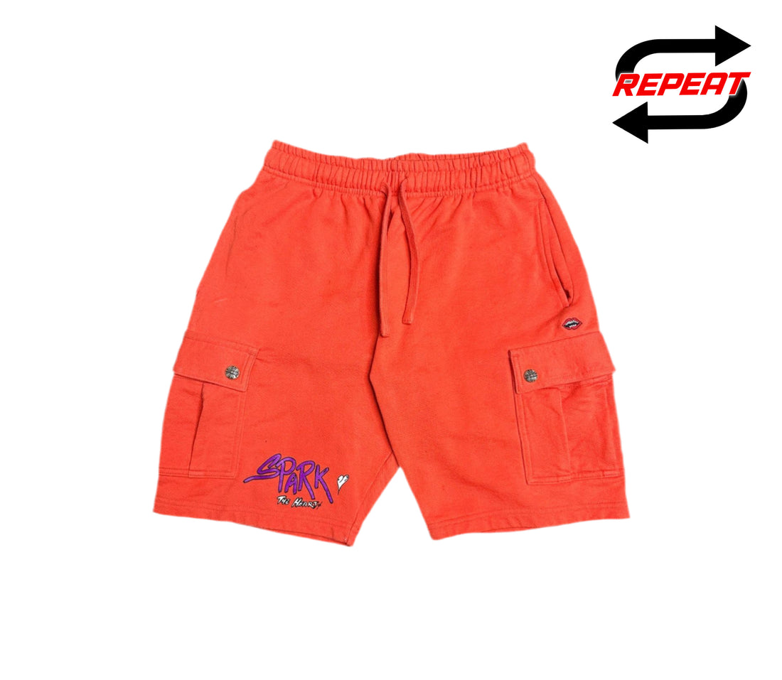 Chrome Hearts 'Spark The Heart' Shorts (Orange)