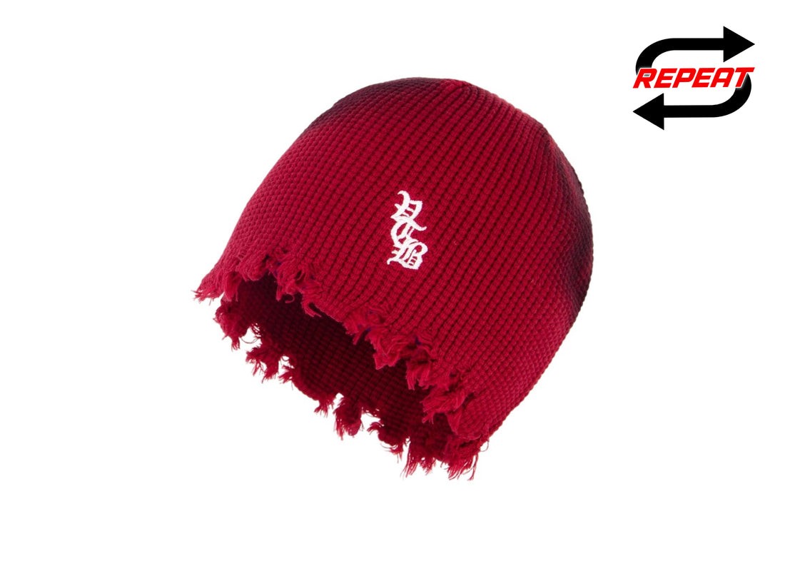 Vertabrae Beanie (Red)