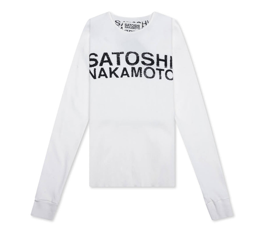 Satoshi Nakamoto 'Logo' Thermal (Vintage White)