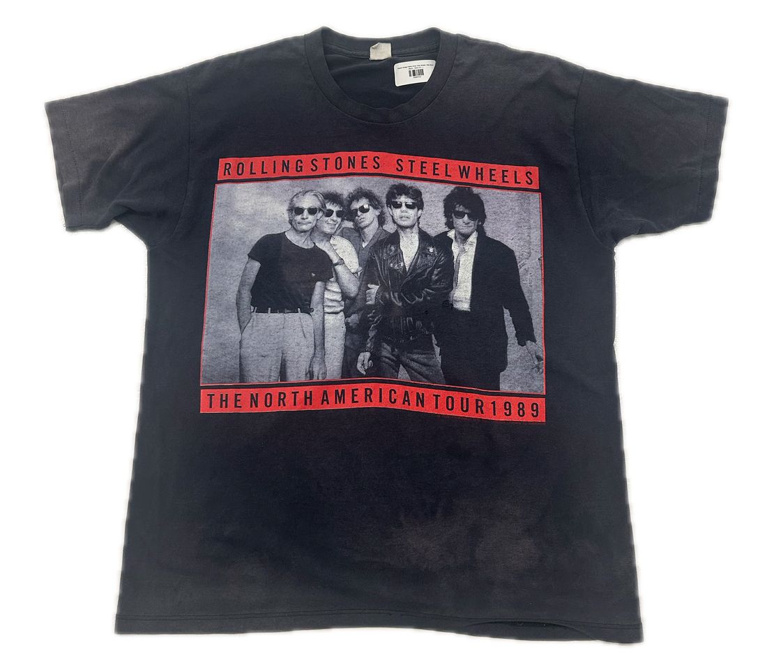 Repeat Vintage Rolling Stone 'Steel Wheels' 1989 (Black)