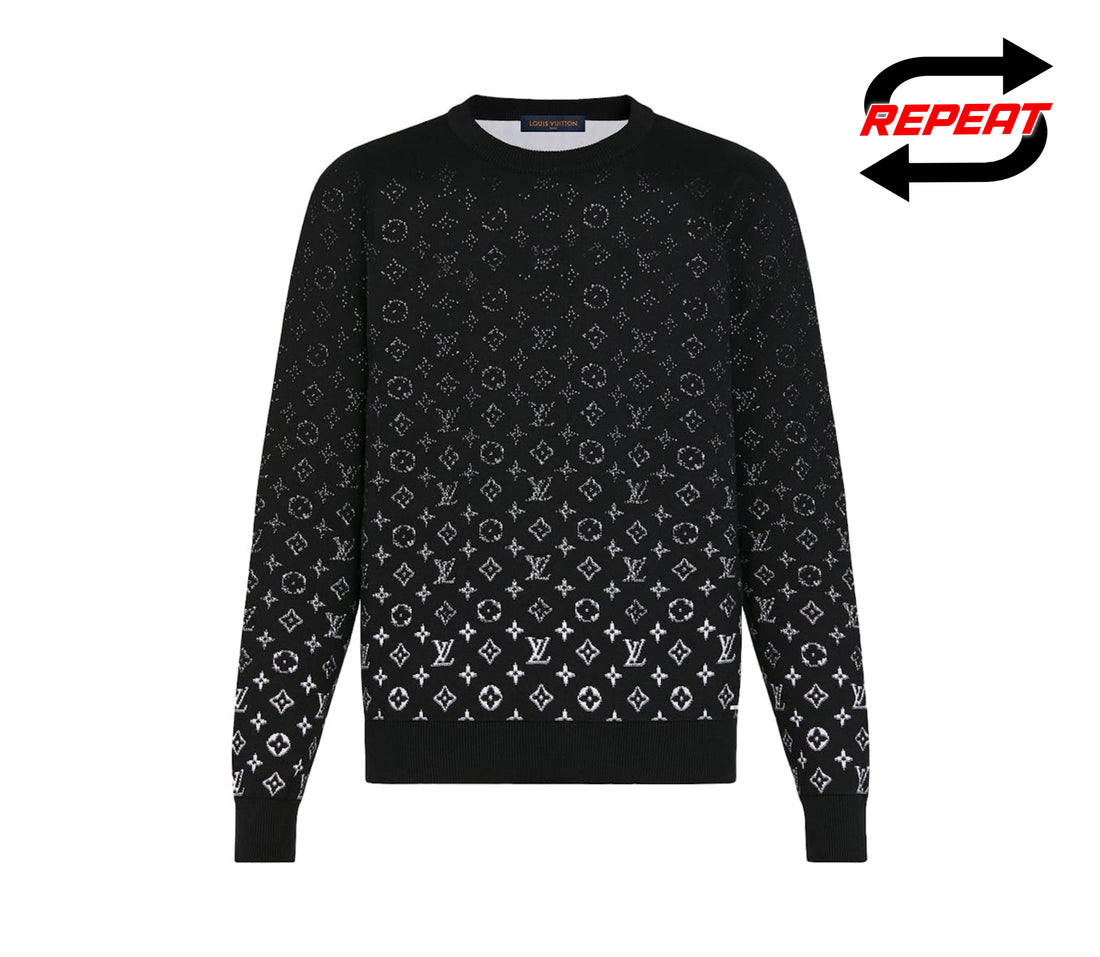 Louis Vuitton Ombre Monogram Sweater (Black)