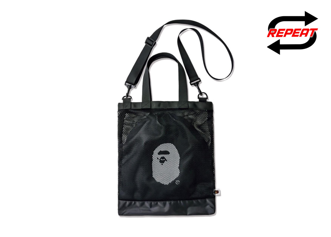 A Bathing Ape 'Ape Head' Mesh Bag