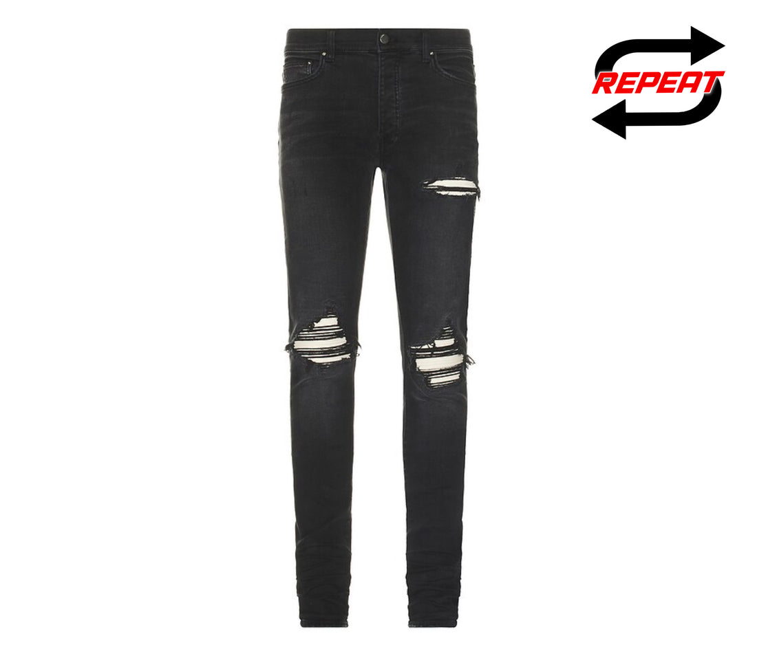 Amiri Silver MX1 Denim (Black)