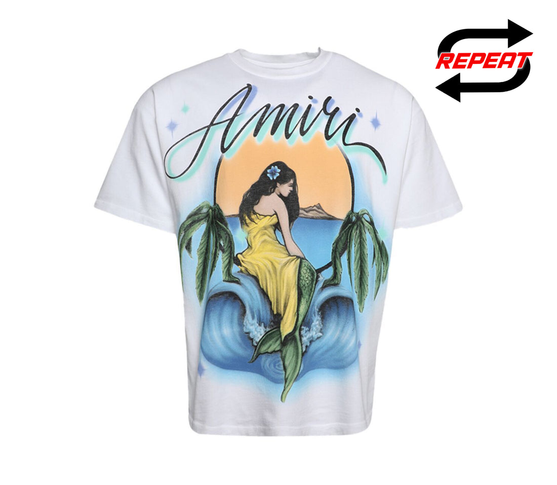 Amiri ‘Airbrush Mermaid’ Tee