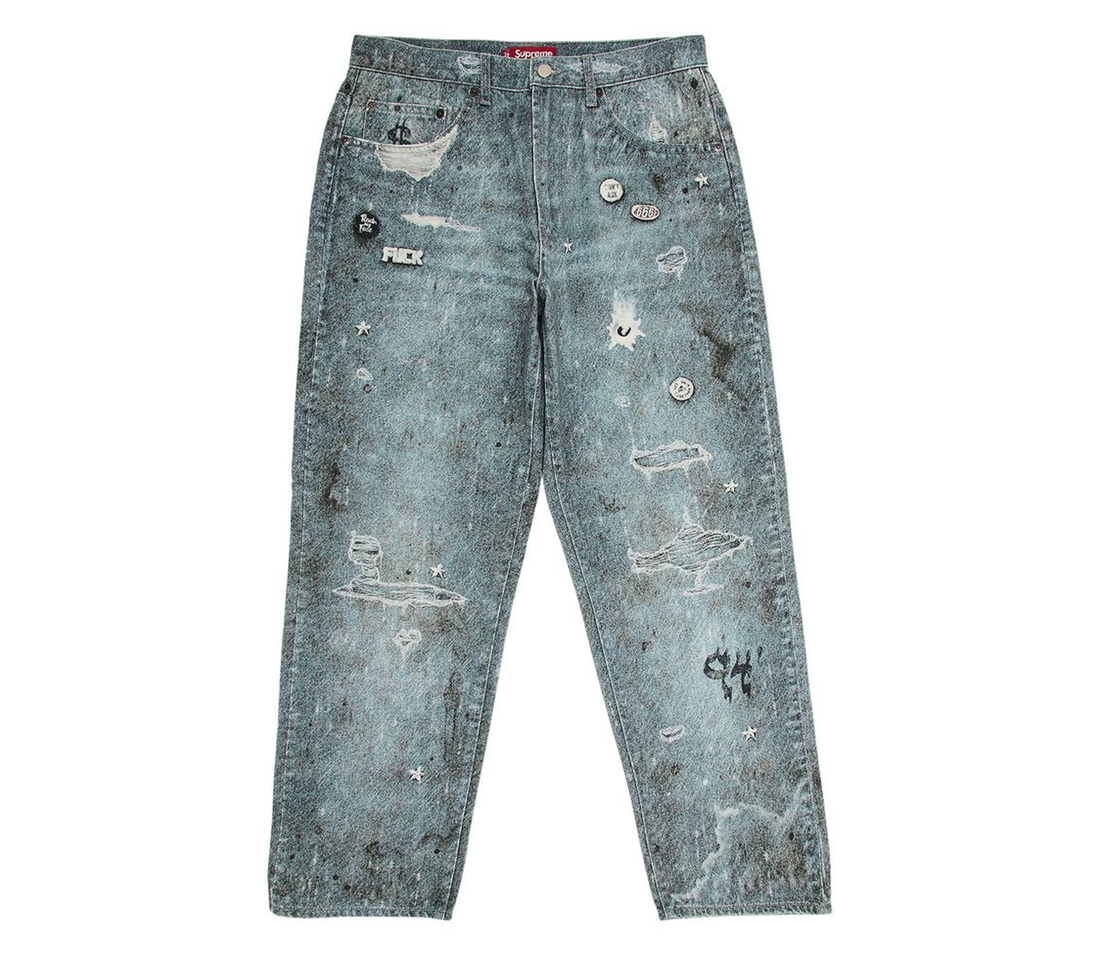 Supreme 'HJR Trompe L'oeil' Loose Fit Jean (Blue) Pre-Owned