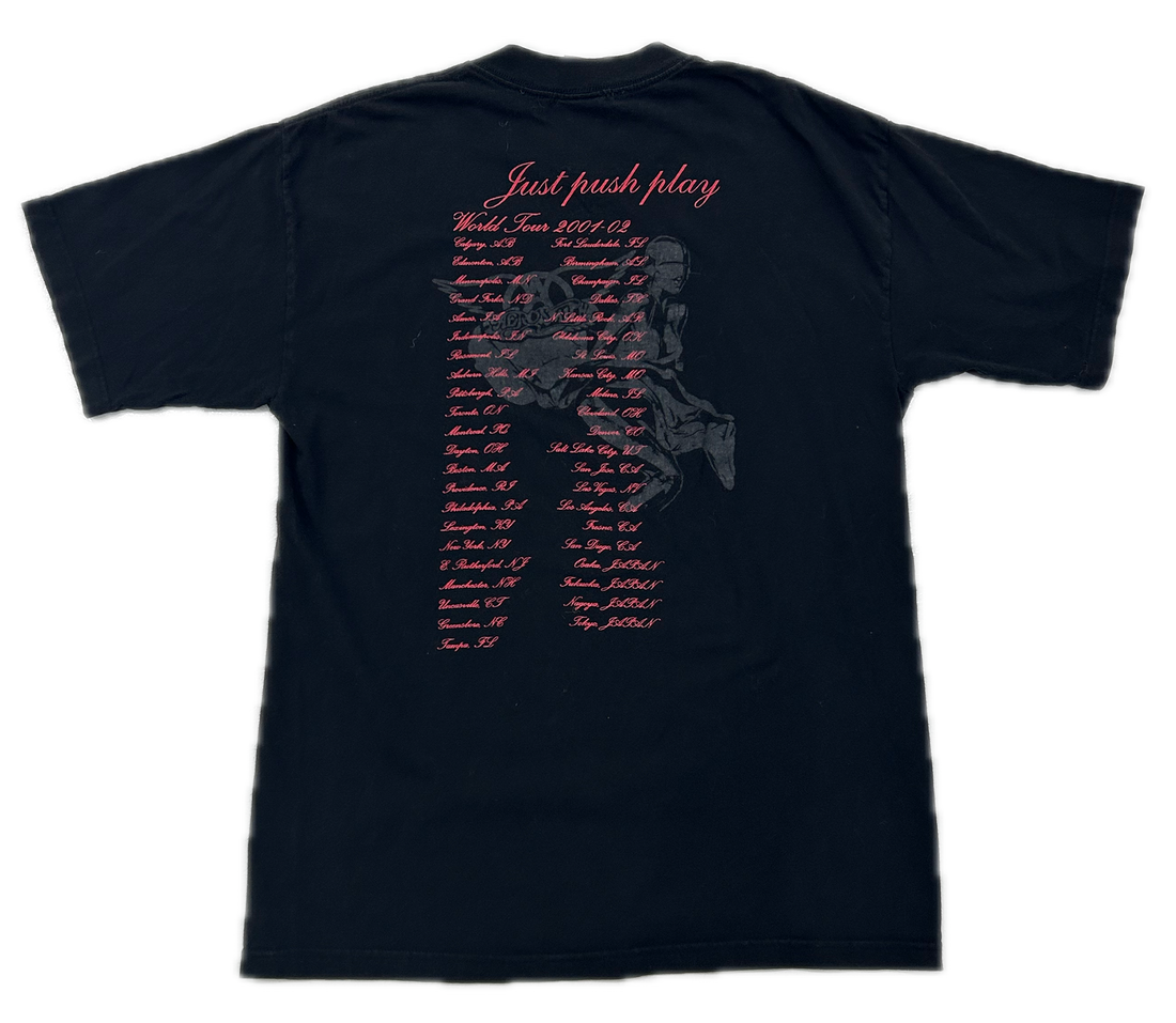 Repeat Vintage 2001  Aerosmith 'Just Push Play' Tee