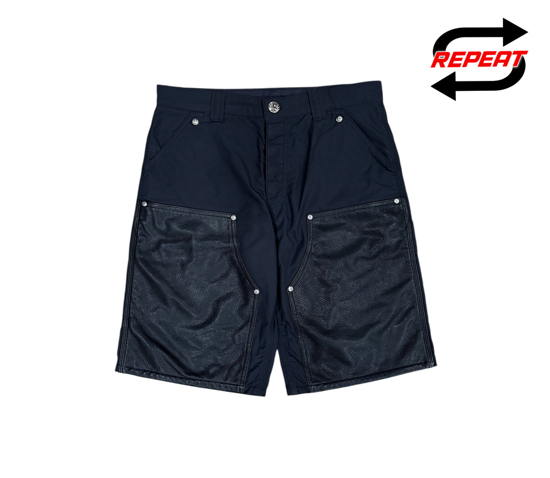 Chrome Hearts 'Nylon Leather' Double Knee Shorts