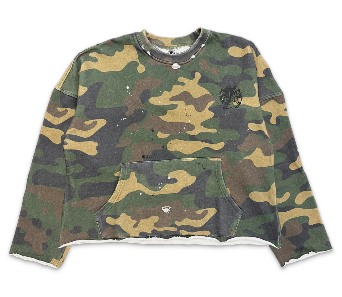 Saint Vanity 'Griffin' Camo Crewneck (Green)