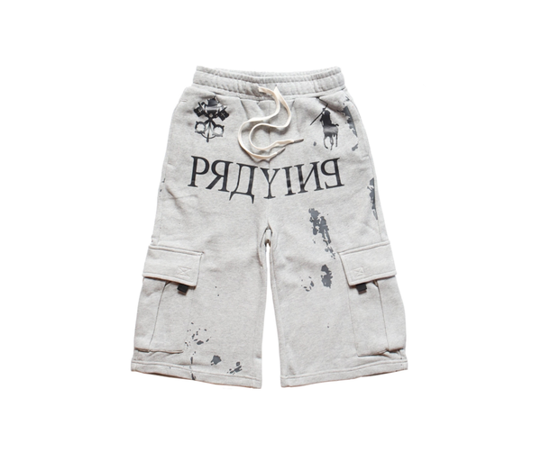 Oriens 【Praying】 AI Logo Shorts Praying 'AI' Logo Shorts (Grey) | Repeat Atlanta – Repeat ATL