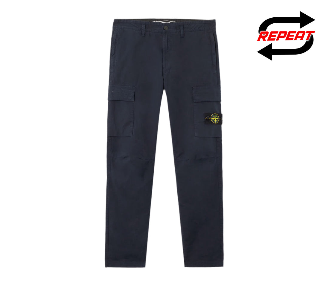 Stone Island ‘Supima’ Twill Cargo Pants (Navy)