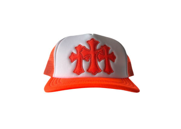 Chrome Hearts 'Triple Cross Patch' Trucker (Orange) – Repeat ATL