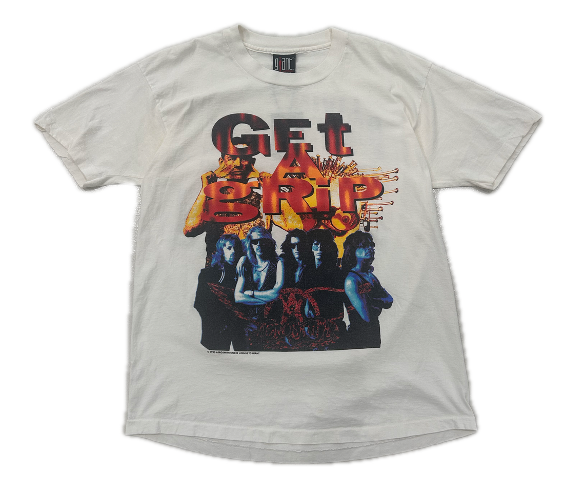 Repeat Vintage Aerosmith 'Get A Grip' Tour Tee 1993 (White)