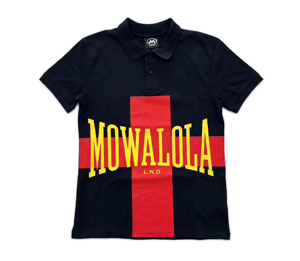 Mowalola 'Tyson' Polo (Navy) – Repeat ATL