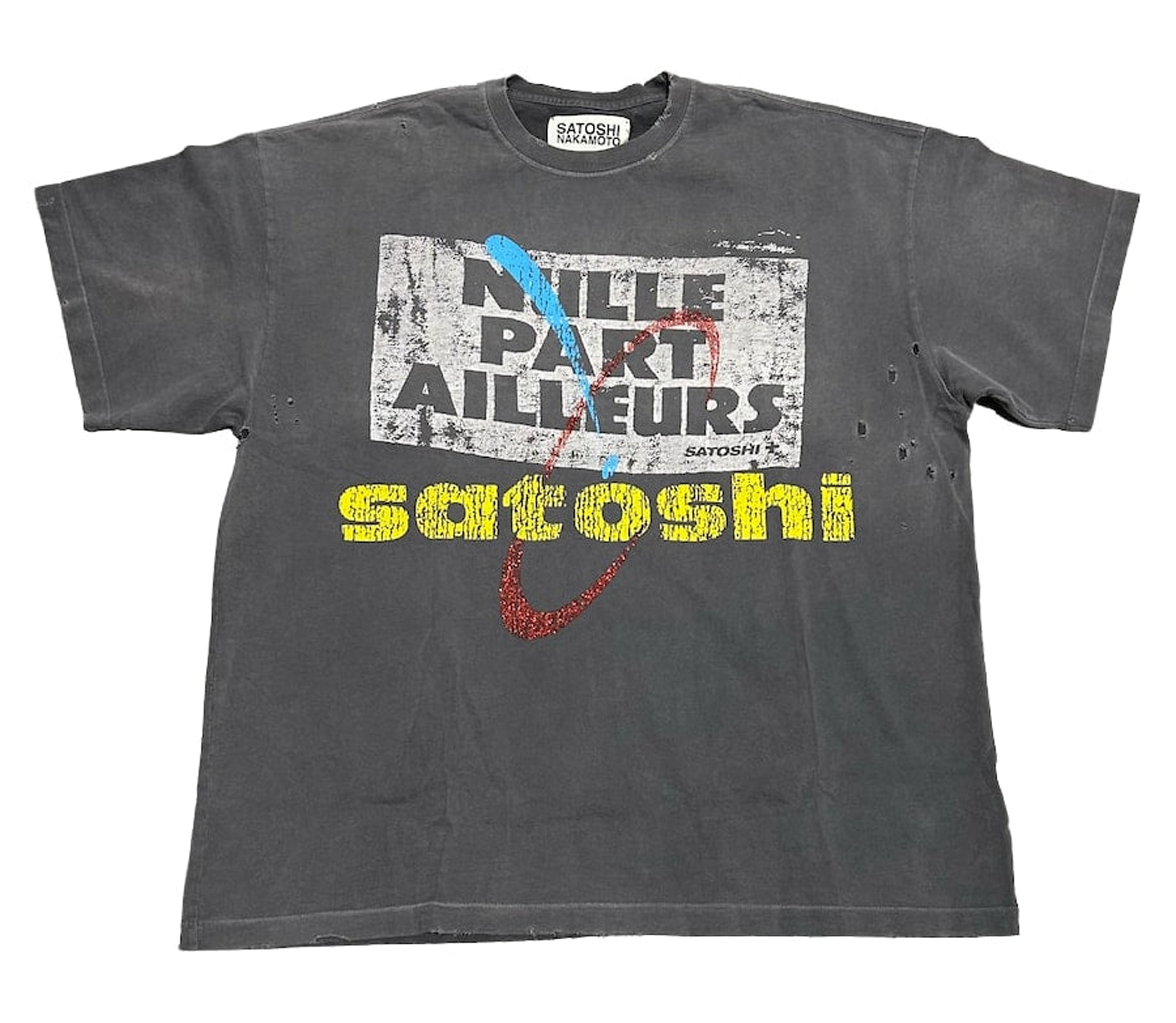 Satoshi Nakamtoto 'Everywhere & Nowhere' Tee (Black)