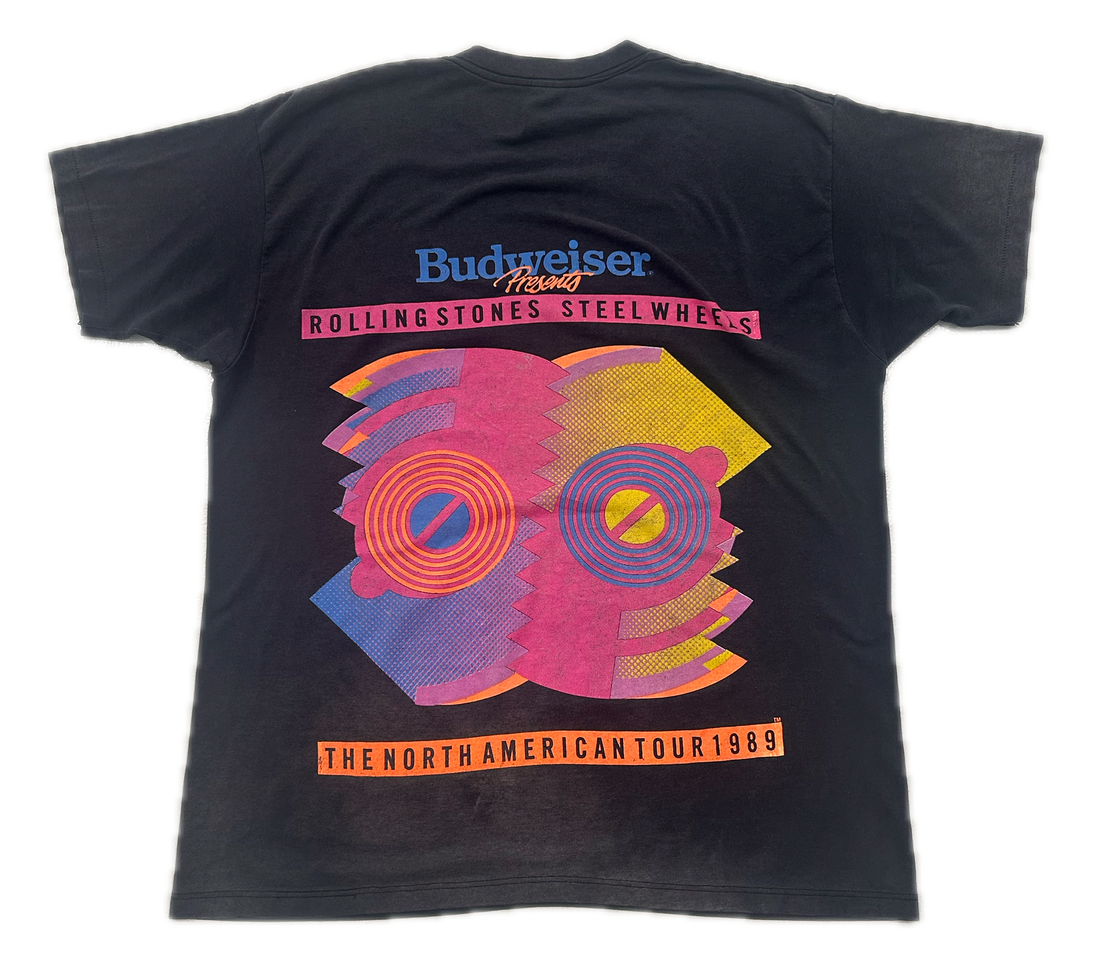 Repeat Vintage Rolling Stone 'Steel Wheels' 1989 (Black)