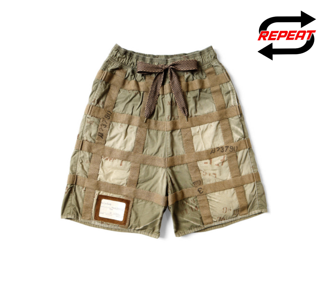 Kapital 'Prisoner Craft Tattersall' Shorts (Beige)