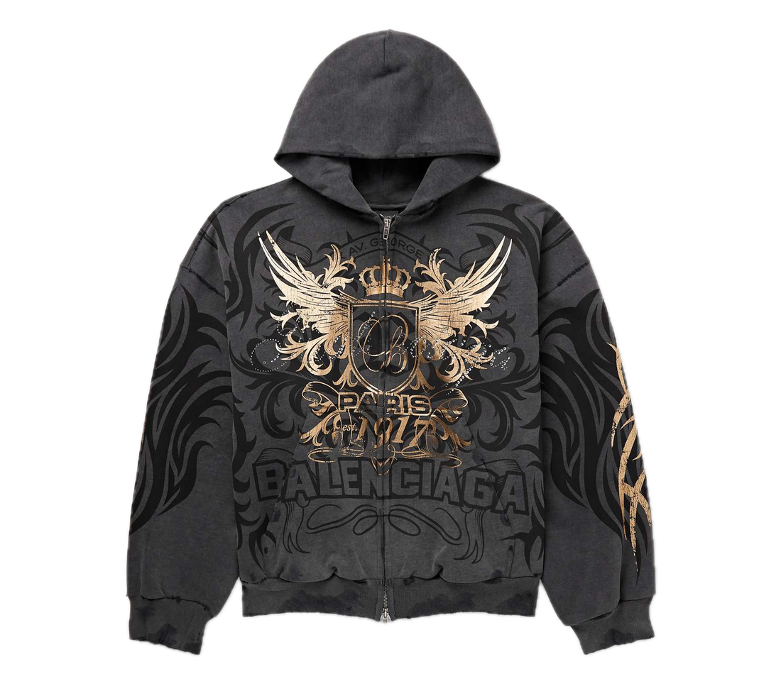Balenciaga 'Tacky Gold' Zip-up (Black)
