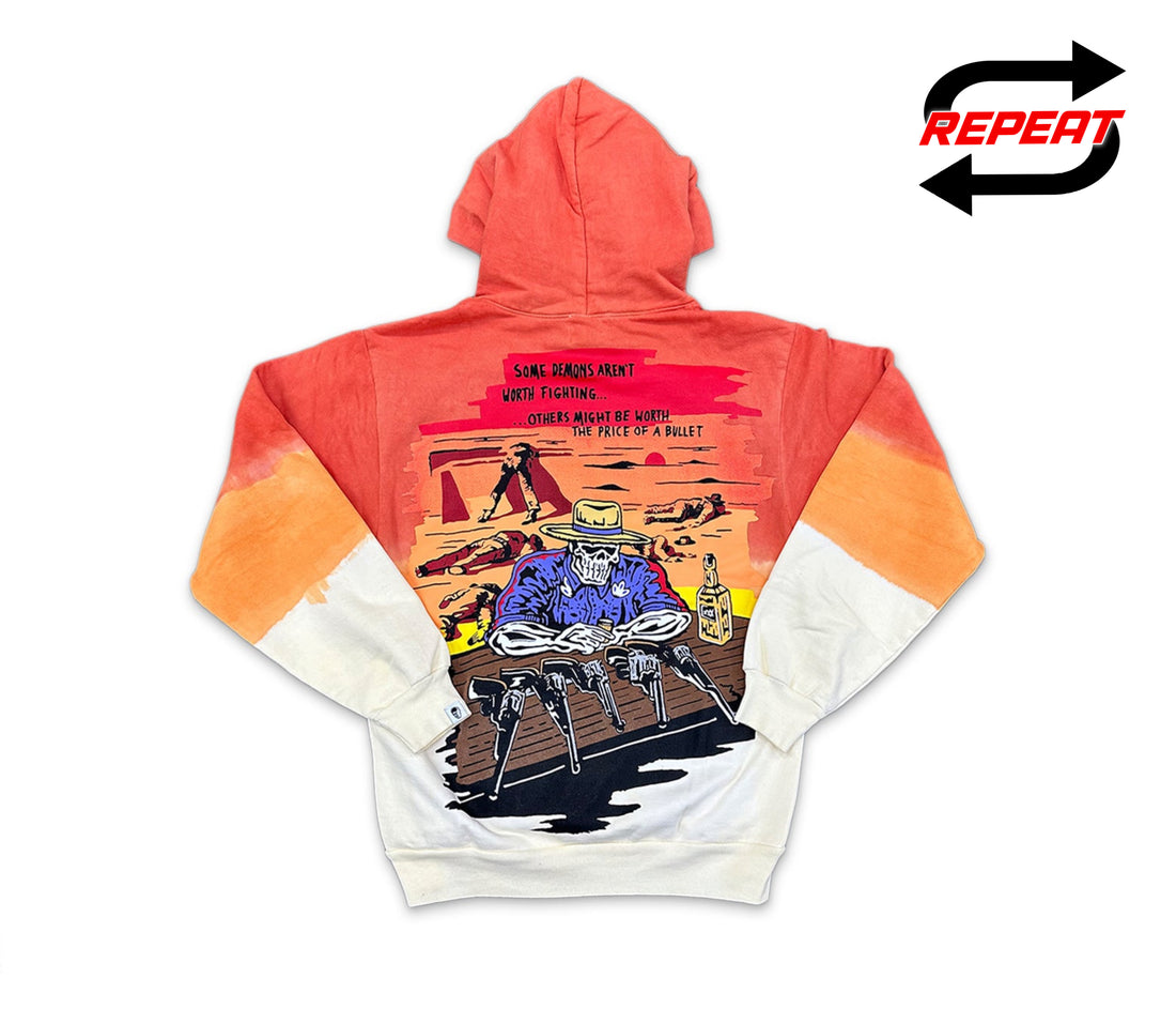 Warren Lotas ‘Five Guns’ Hoodie (Orange/Yellow)