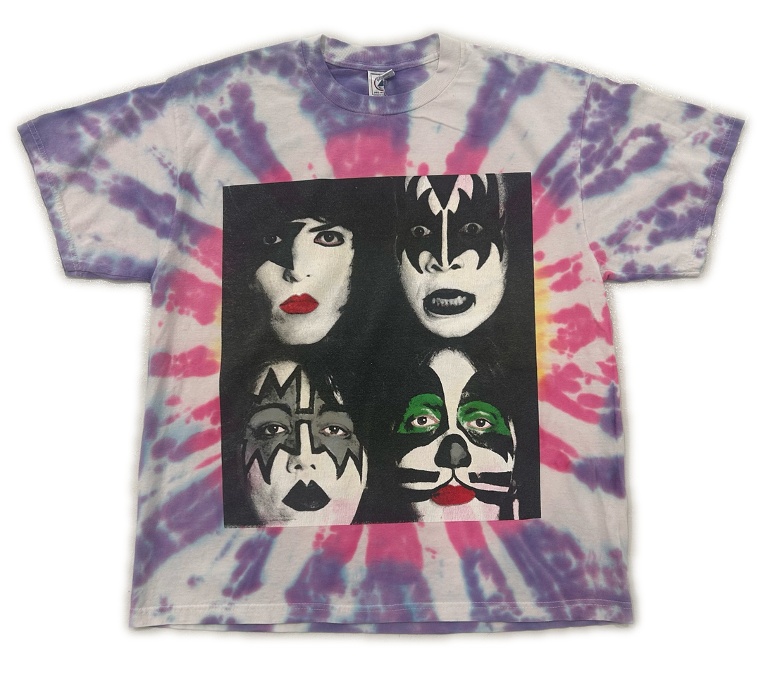 Repeat Vintage Kiss 'The Farewell' Tour Tee 1997 (Tie Dye)