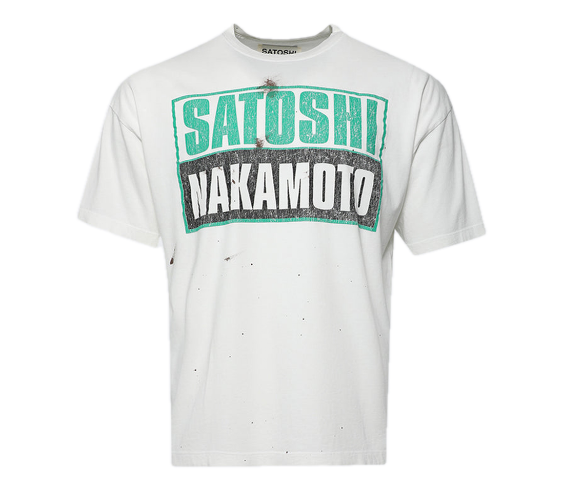 Satoshi Nakamoto 'Minute Man Press' Tee (White)