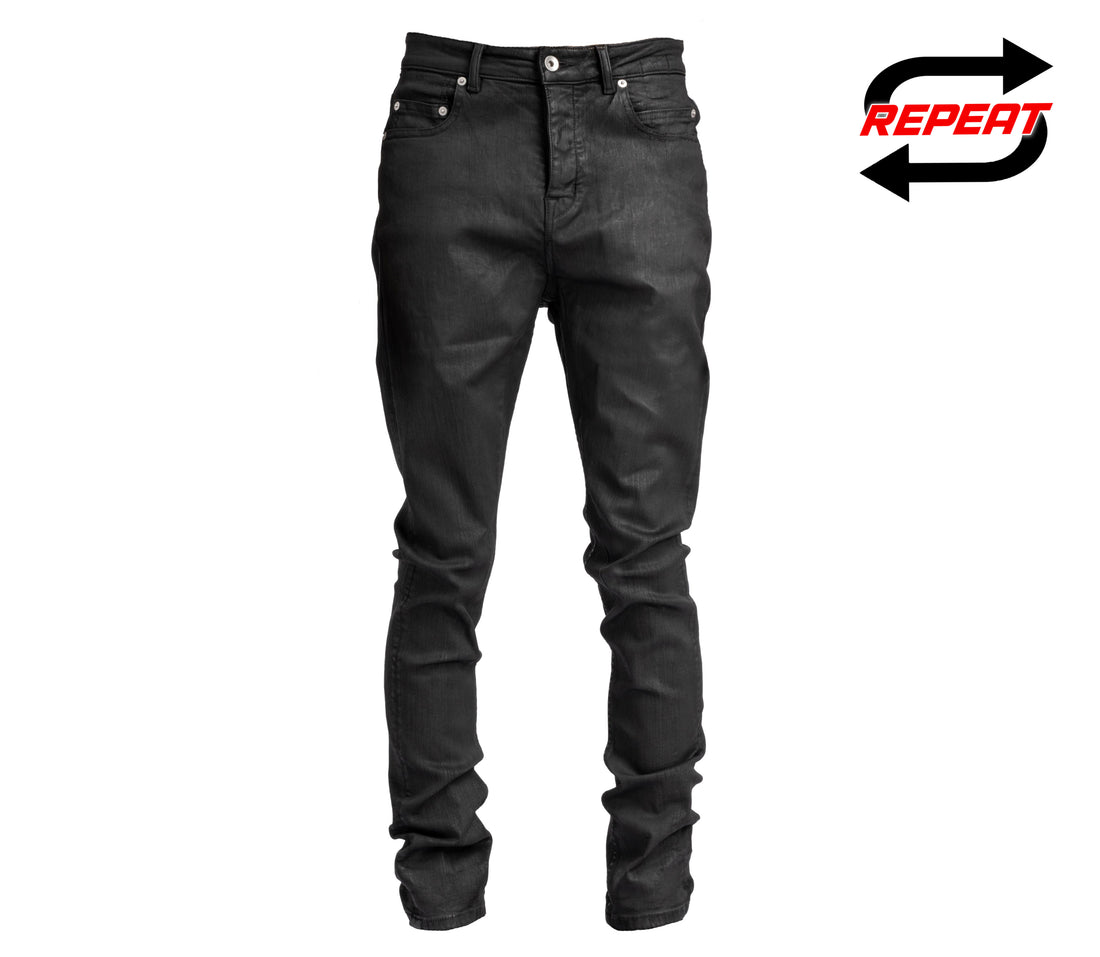 Rick Owens DRKSHDW 'Detroit Cut' Denim (Black Wax)