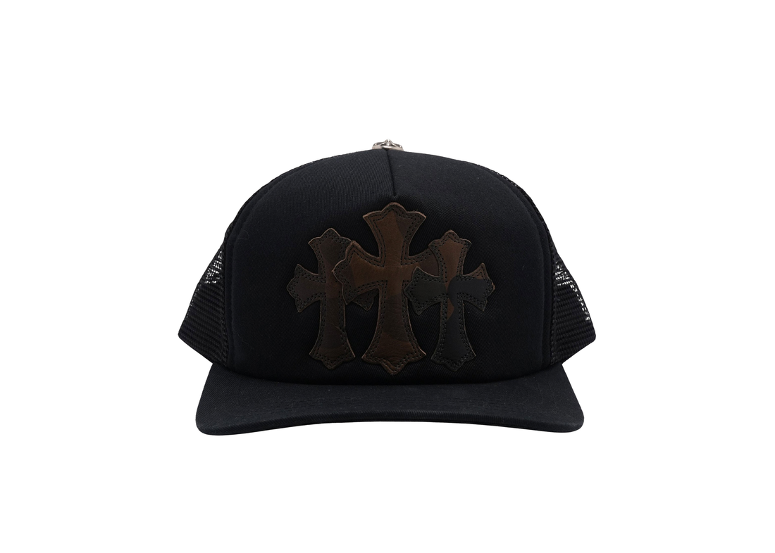 Chrome Hearts 'Camo Cemetery Cross Patch' Trucker (Black)