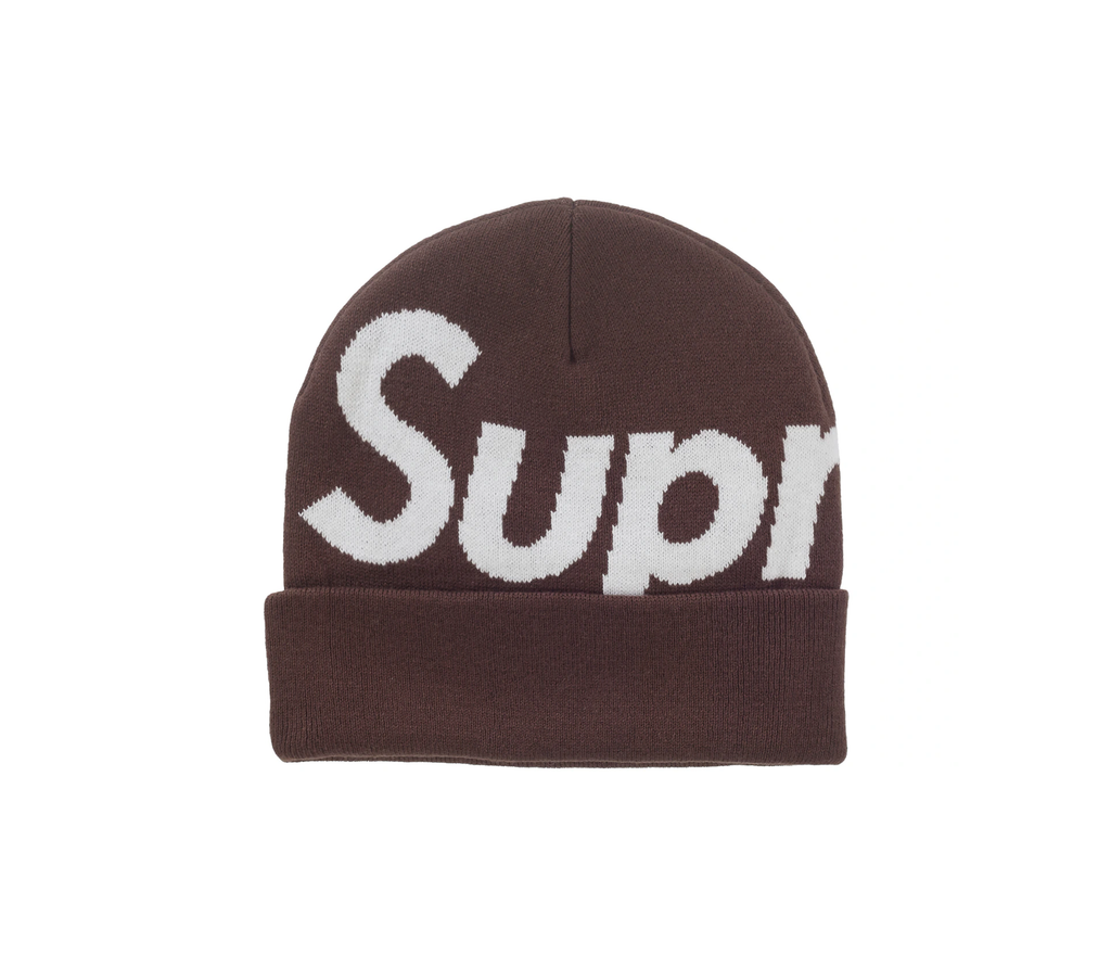 Supreme Big Logo Beanie Brown FW25 | Repeat Atlanta – Repeat ATL