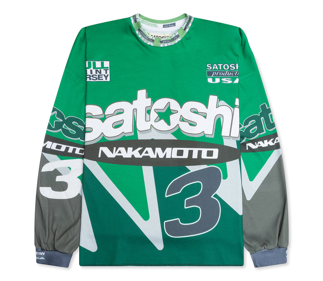 Satoshi Nakamoto ‘Speedway’ Longsleeve (Green)