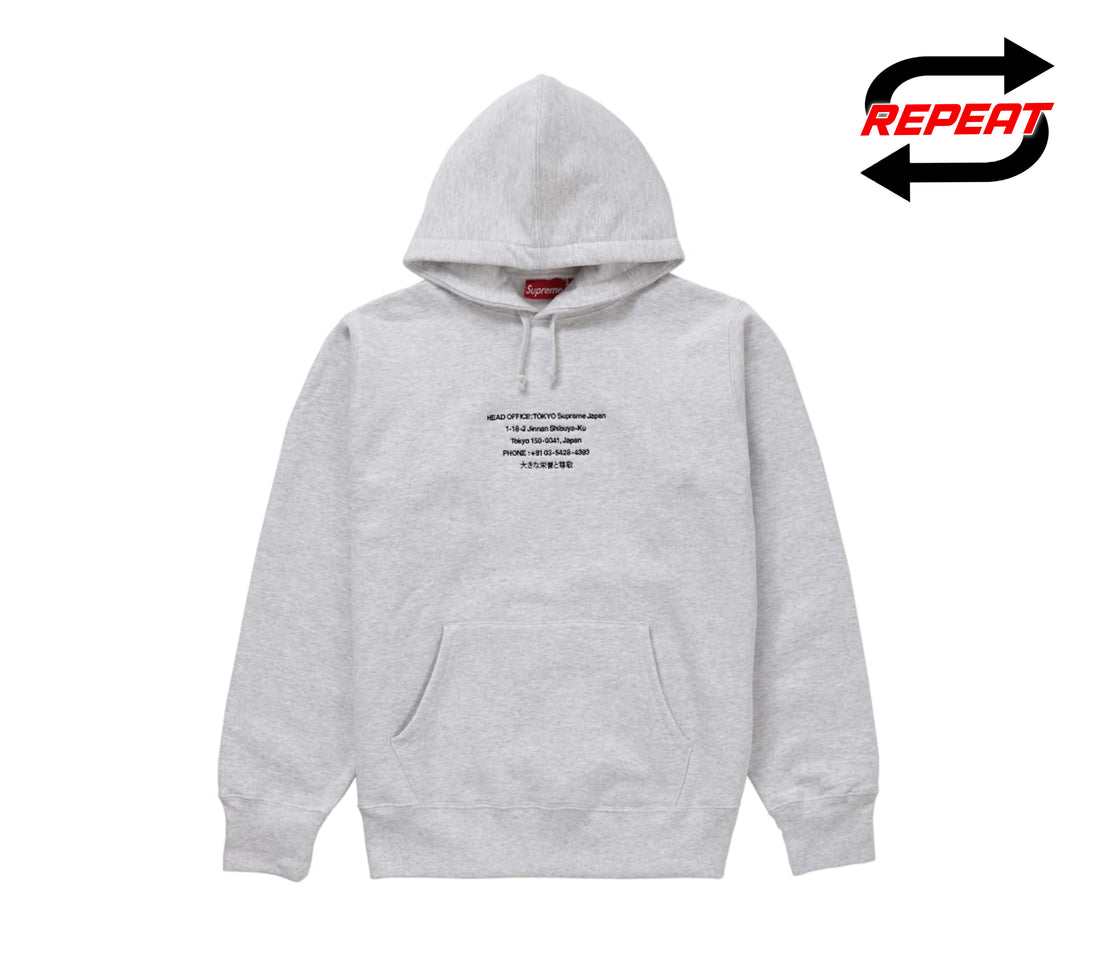 Supreme 'HQ' Pullover (Ash Grey)