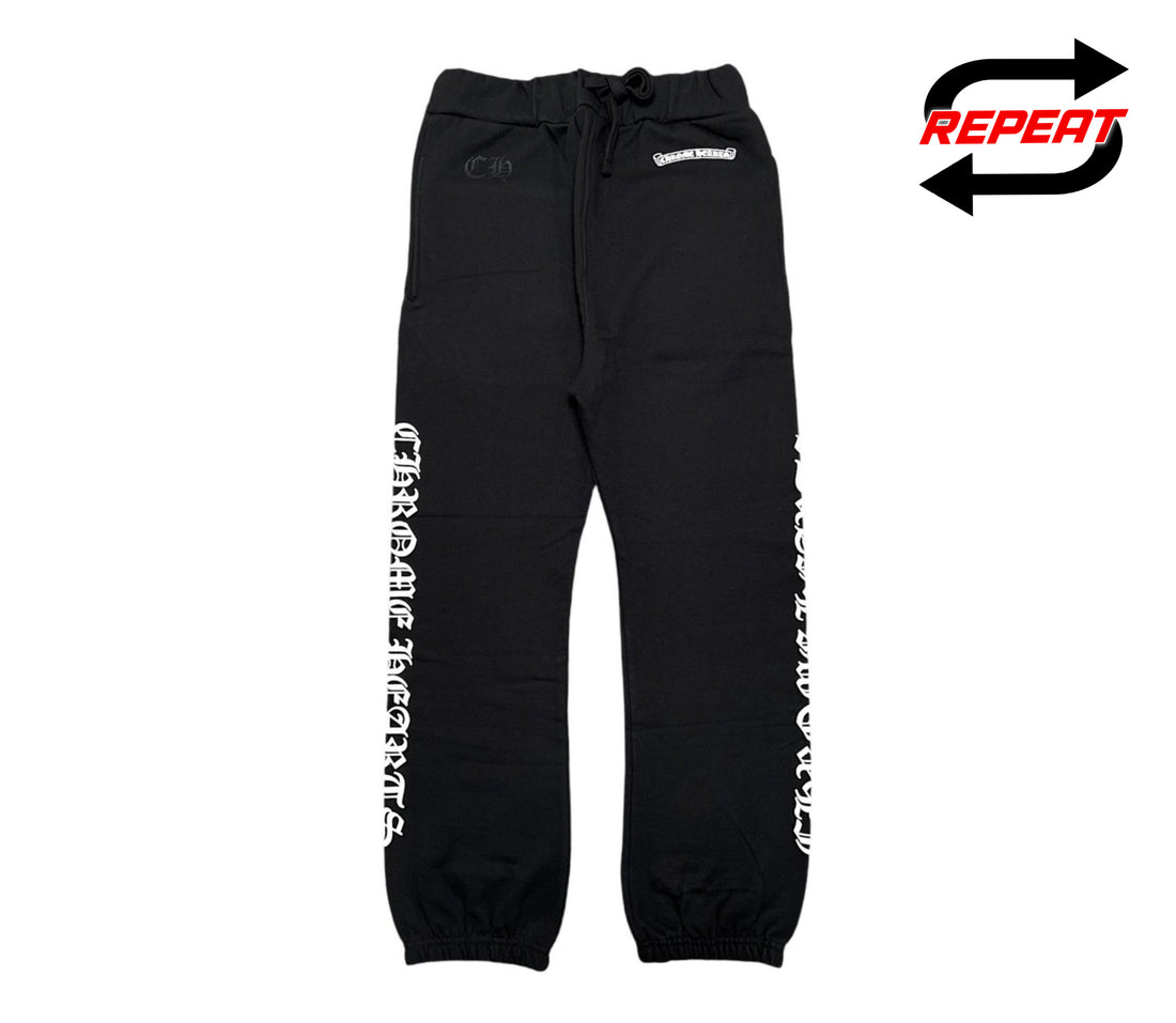 Chrome Hearts 'Scroll Logo' Sweatpants (Black)