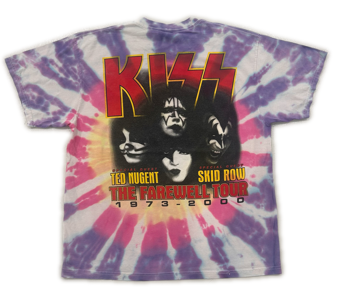 Repeat Vintage Kiss 'The Farewell' Tour Tee 1997 (Tie Dye)