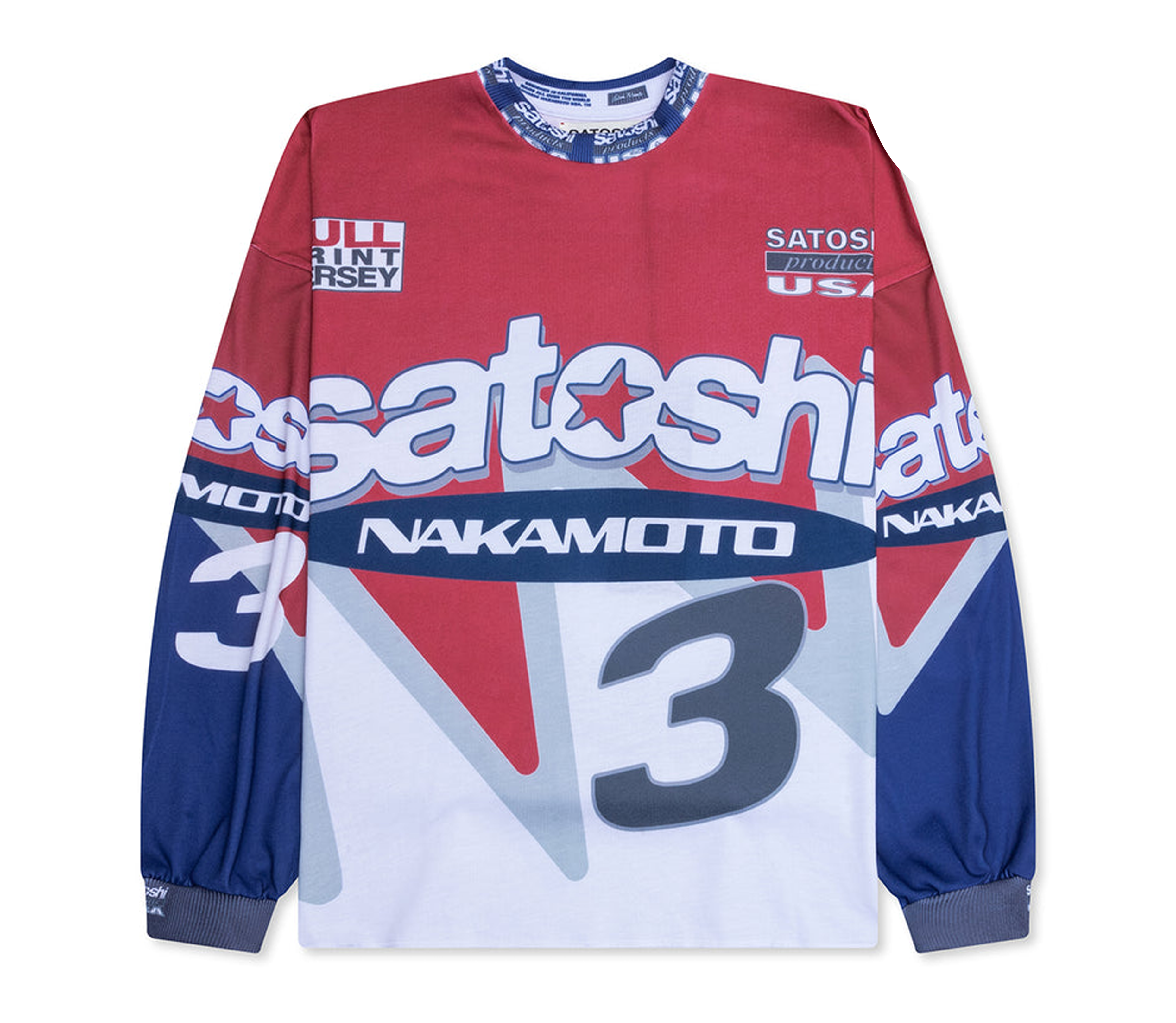 Satoshi Nakamoto ‘Speedway’ Longsleeve (Red)