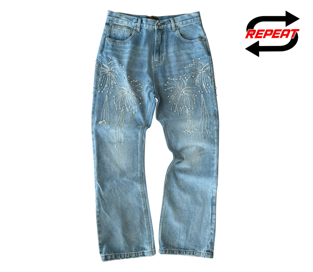 Birth Of Royal Child 'Fireworks' Washed Denim