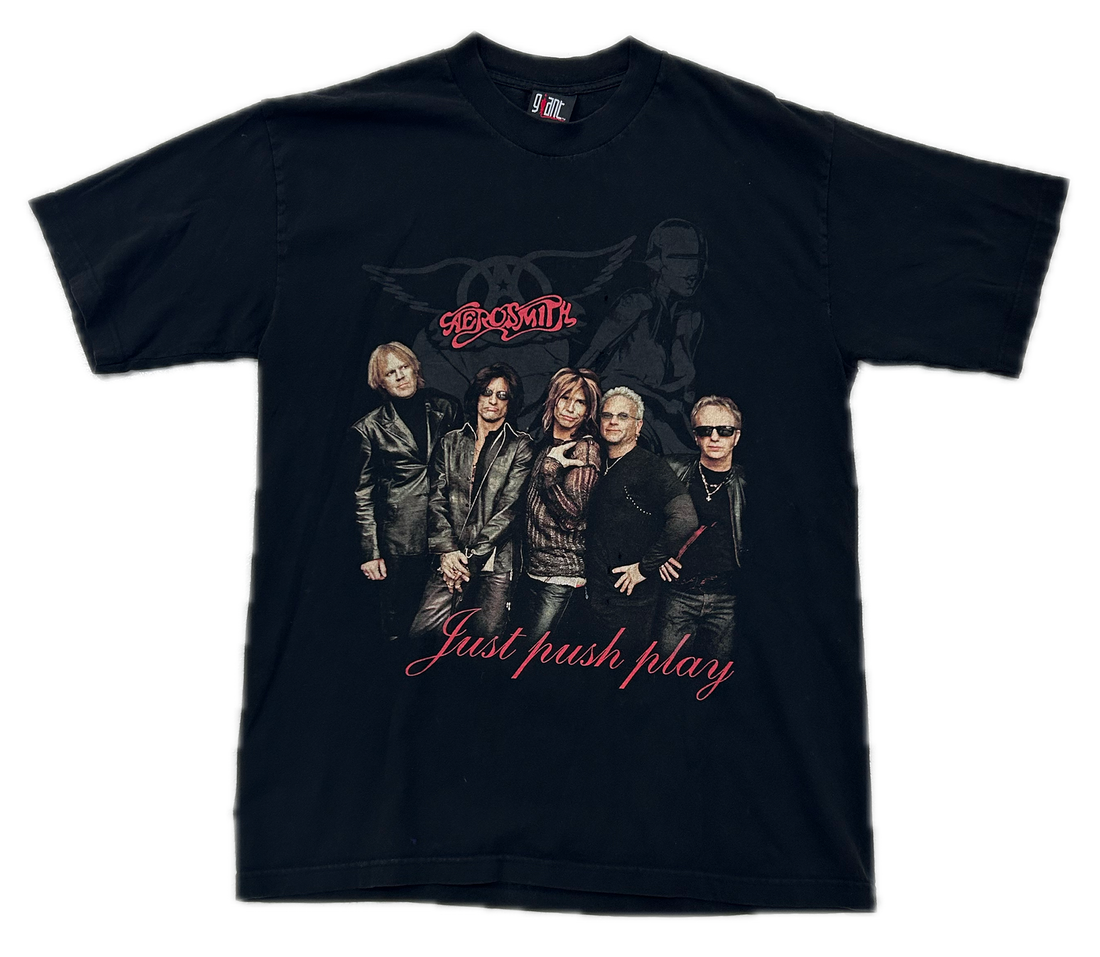 Repeat Vintage 2001  Aerosmith 'Just Push Play' Tee