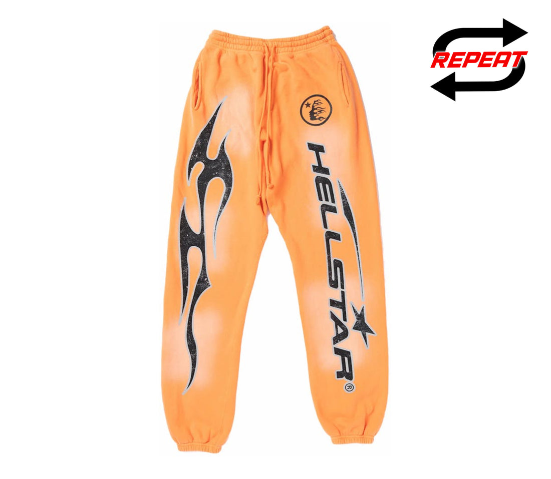 Hellstar 'Flame' Sweatpants (Orange)