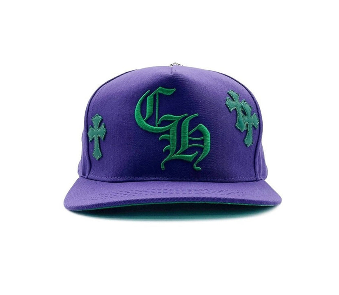 Chrome Hearts 'CH Cross Patch' Hat (Purple/Green)