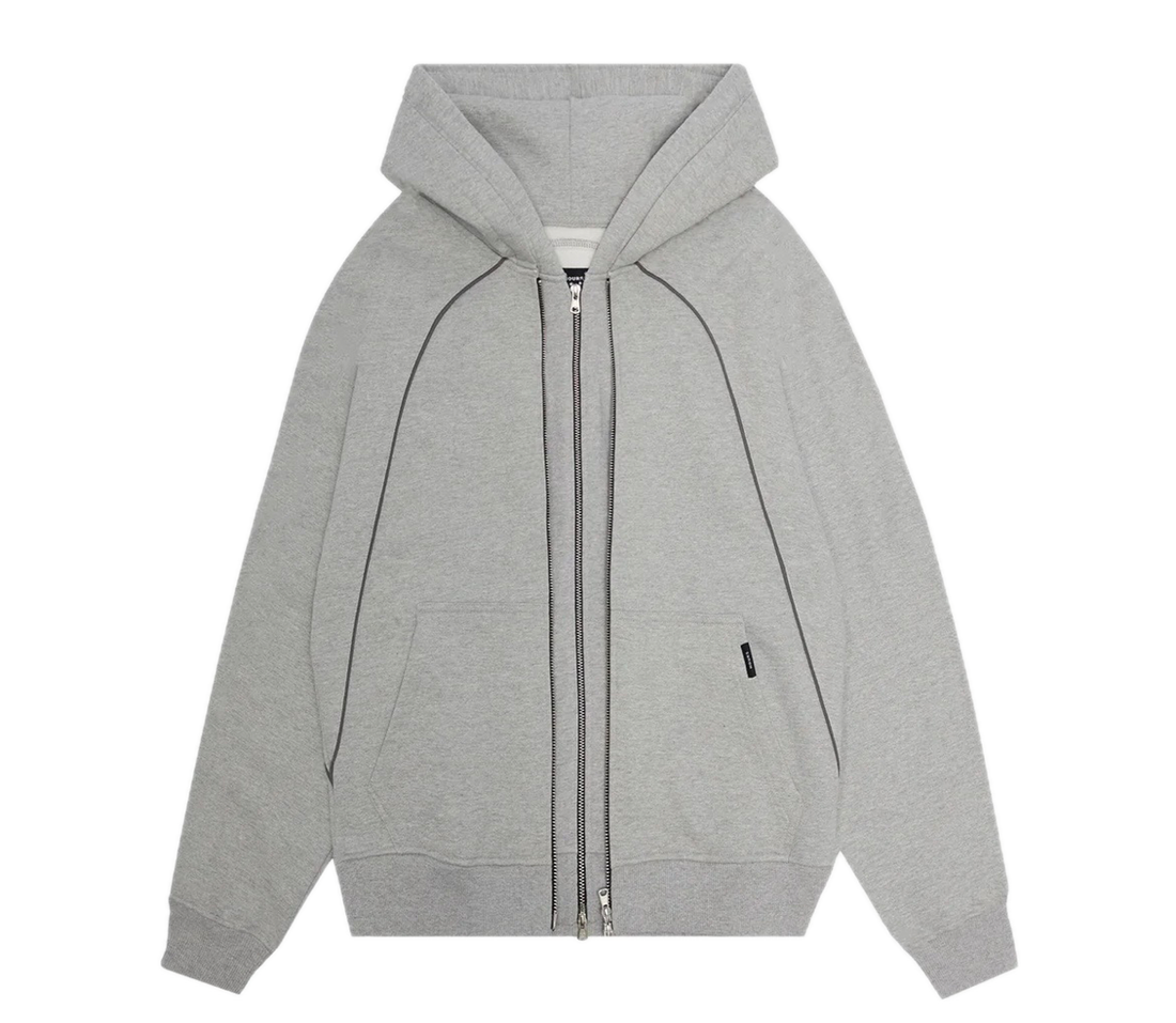 East Rose 'Double Layered' Zip Up (Gray)