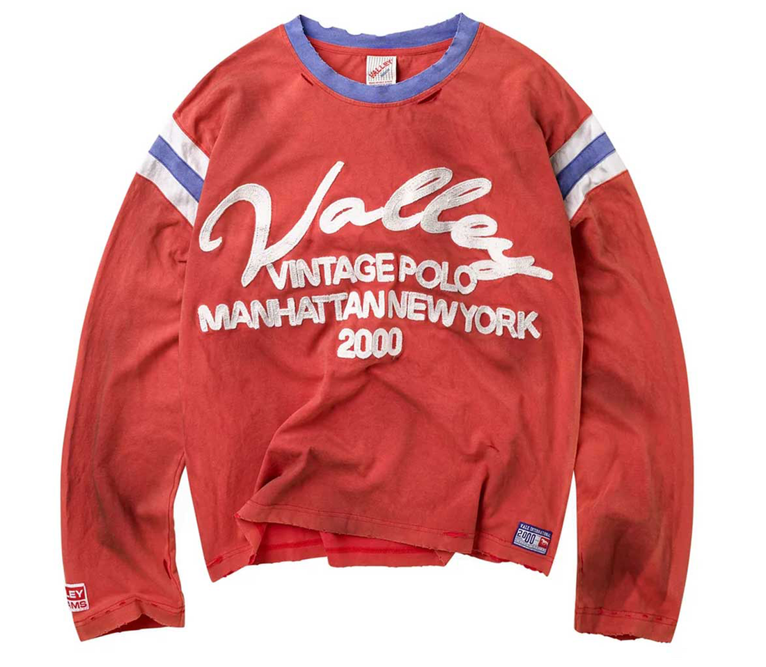 Vale 'Vintage' Jersey Longsleeve (Red)
