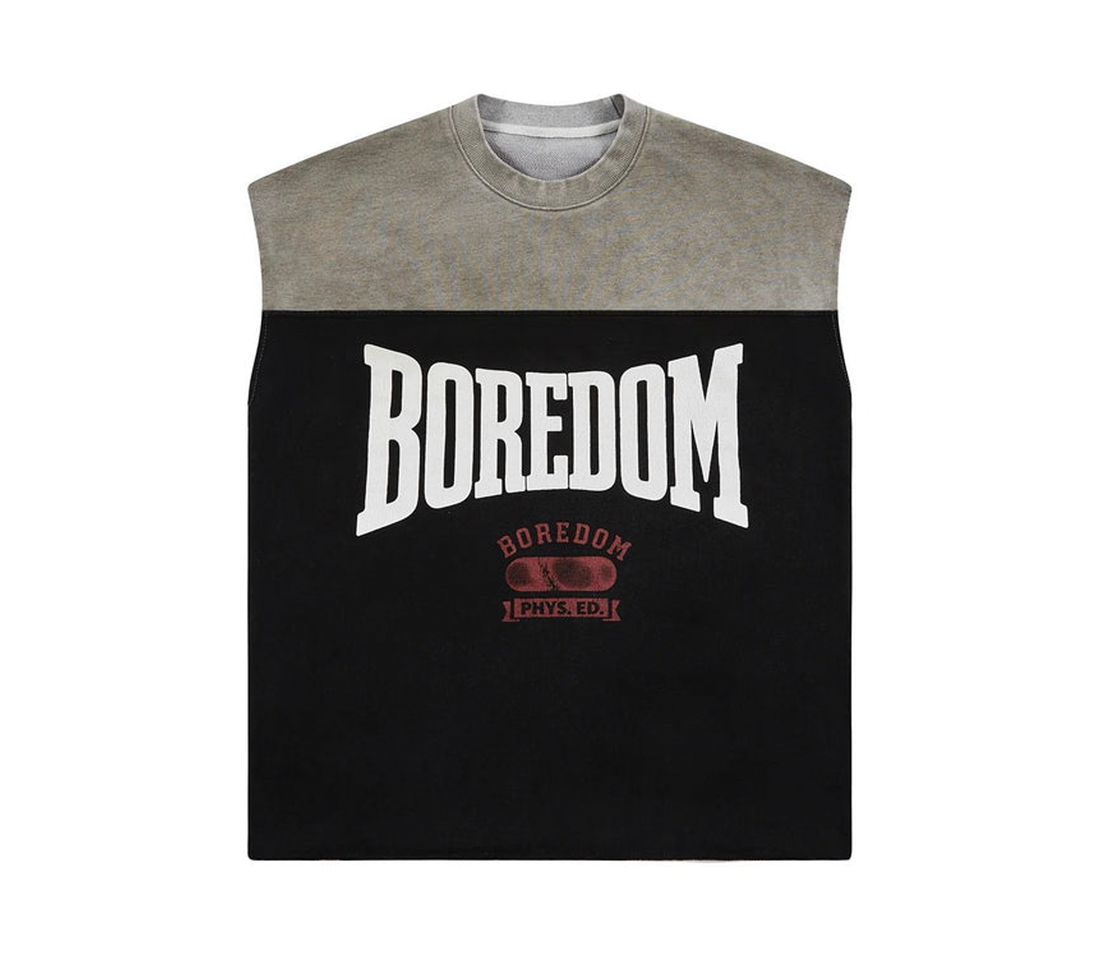 Boredom Kills 'Boxer' Cut-Off (Black)