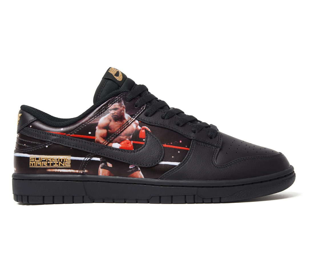 Nike Dunk Low Supreme x Martine Rose Mike Tyson, side view